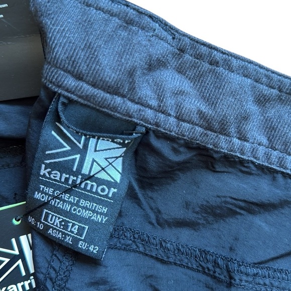 New Karrimor Aspen Zip-Off Convertible Roll Up Pant Black Belt Lightweight US10 - Picture 10 of 16